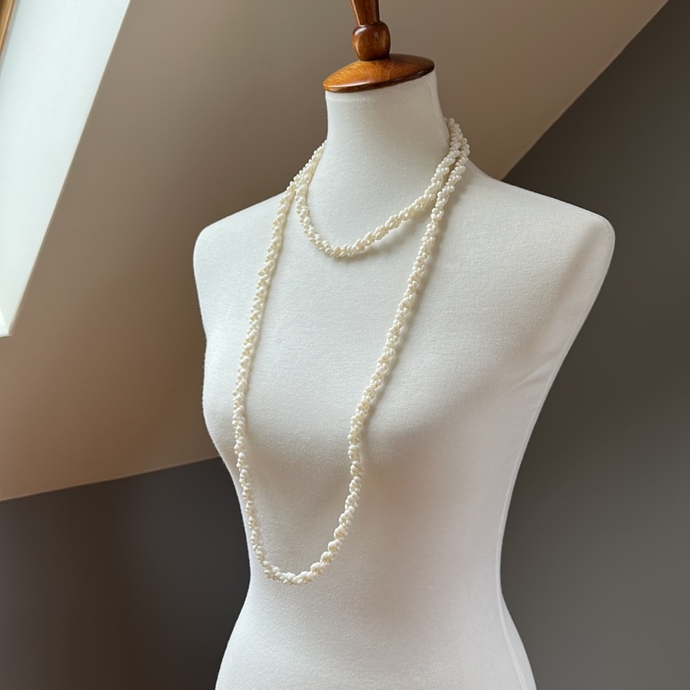 Vintage Pikake Twist Lei Necklace
